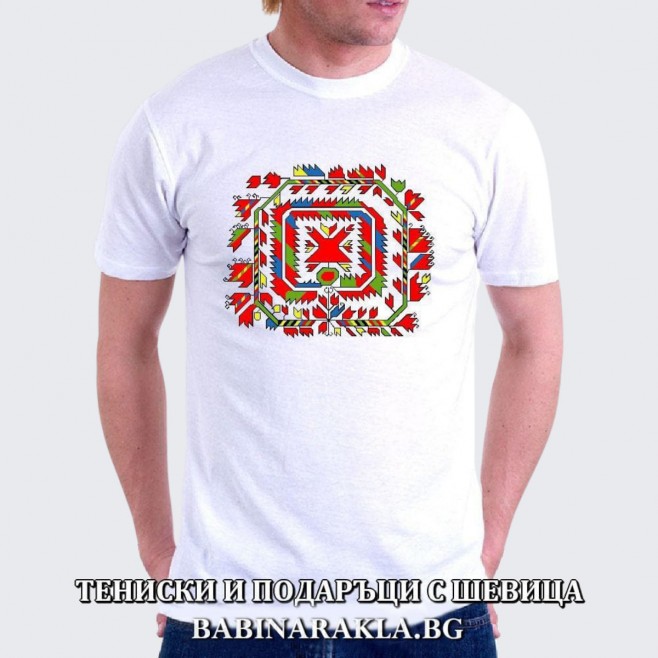 Men's T-shirt with embroidery 032