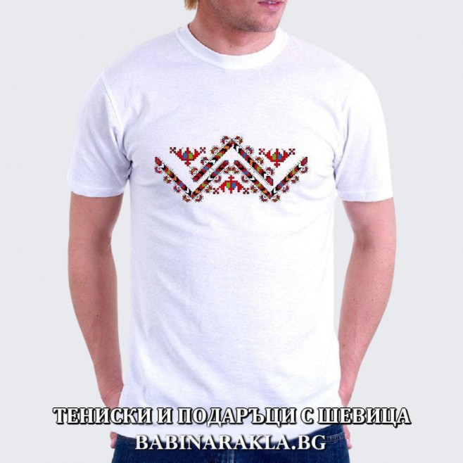 Men's T-shirt with embroidery 016