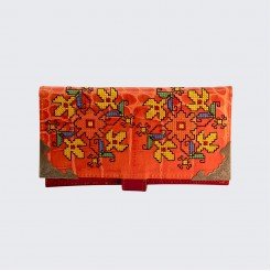 Ladies Leather Wallet Scarlet