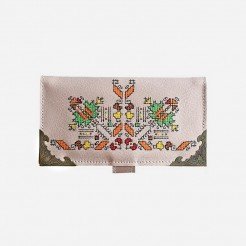 Ladies Leather Wallet Rose