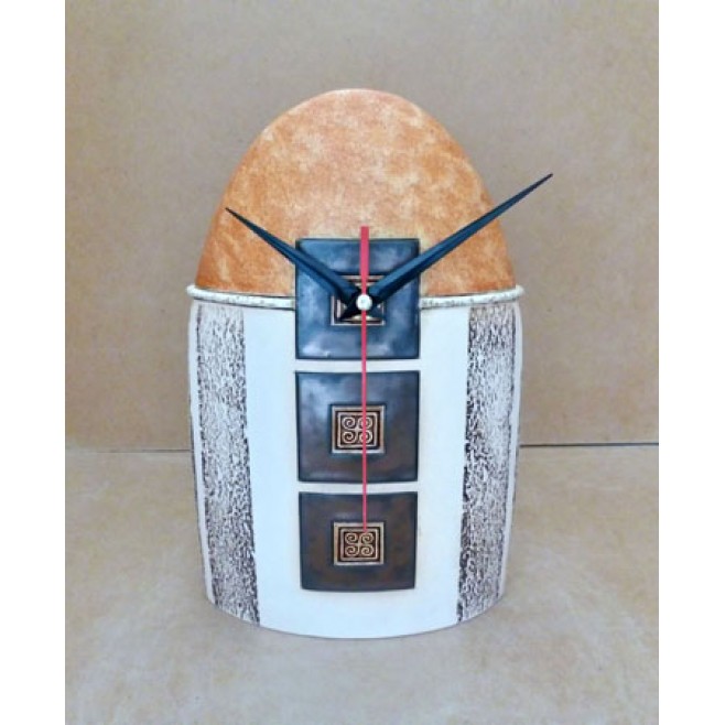 Pottery • Pottery Clock With Decoration • model 3