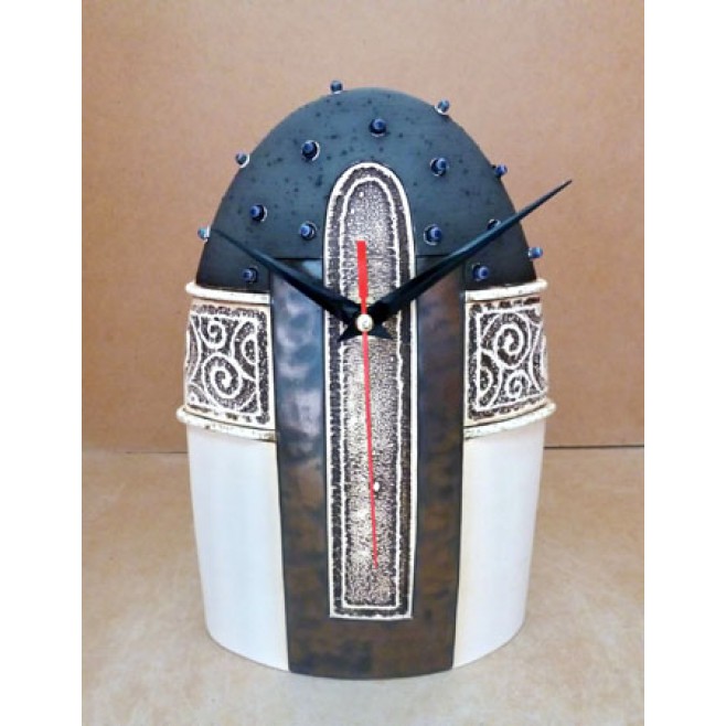 Pottery • Pottery Clock With Decoration • model 7