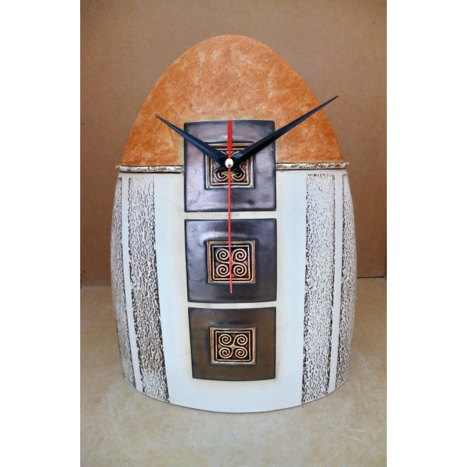 Pottery • Pottery Clock With Decoration • model 8
