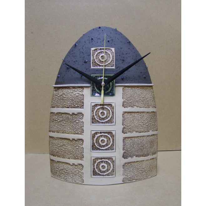 Pottery • Pottery Clock With Decoration • model 10