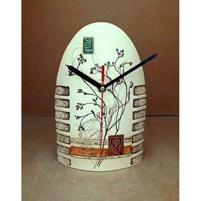 Pottery • Pottery Clock With Decoration • model 1