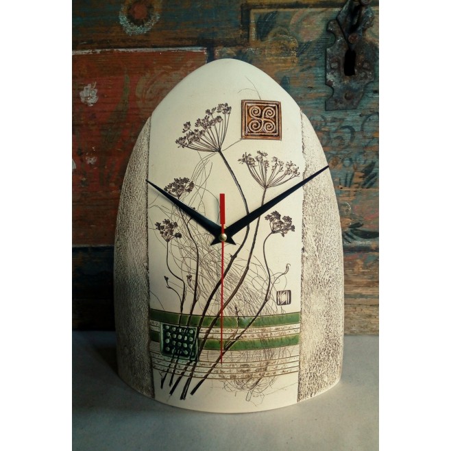 Pottery • Pottery Clock With Decoration • model 11