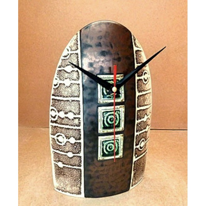 Pottery • Pottery Clock With Decoration • model 2