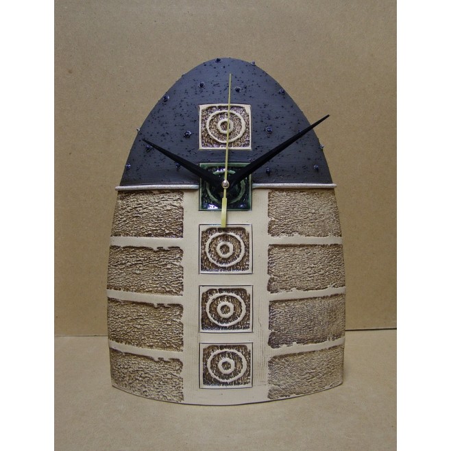 Pottery • Pottery Clock With Decoration • model 13