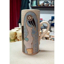 Pottery • Pottery Cup With Decoration • model 6