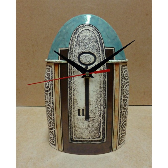 Pottery • Pottery Clock With Decoration • model 9