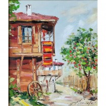 АВТОРСКА КАРТИНА "СЕЛСКА КЪЩА"