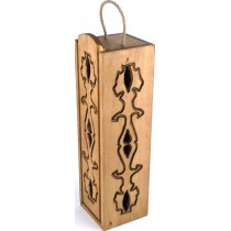 Кутия за вино с ажурна дърворезба различни уникати