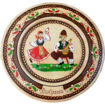 Wooden Plate Pyrography With Folklore Motifs 18