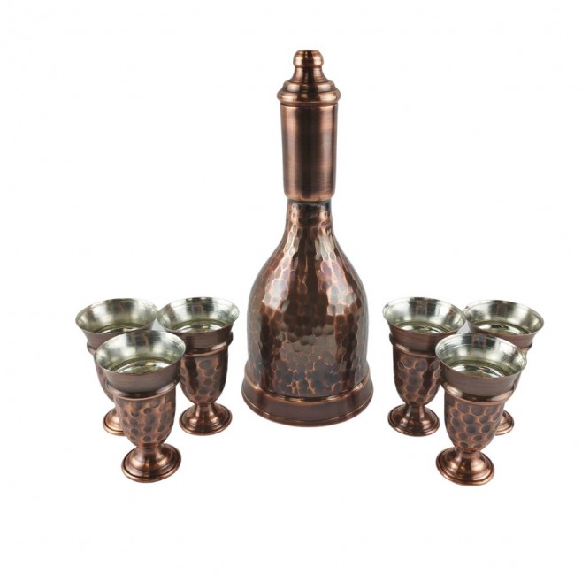 Copper set for Alcochol (Rakia Set)