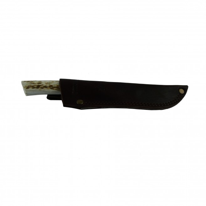 Ръчно изработен класически ловен нож с еленов рог
