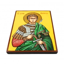 Ръчно рисувана икона свети димитър