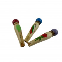 Дървена ръчно рисувана детска свирка