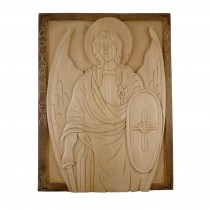 Woodcarving Icon Saint Archangel Michael
