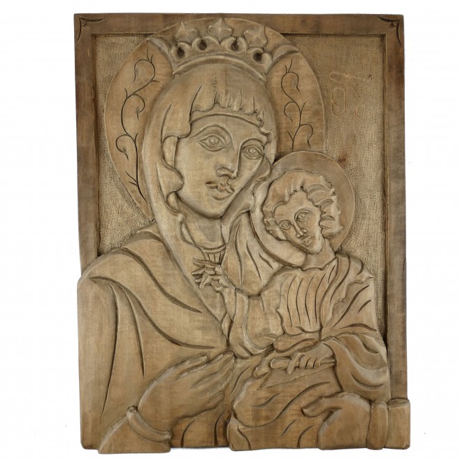 Big Icon Woodcarving Holy Mother of God