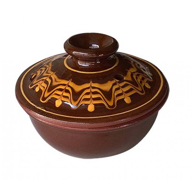 Casserole with lid Troyan Pottery 500 ml