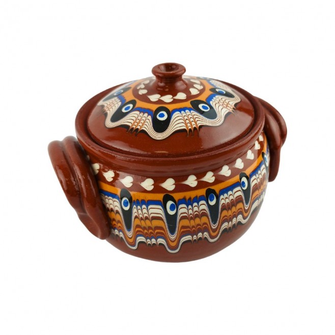 Casserole with lid Troyan Pottery 500 ml