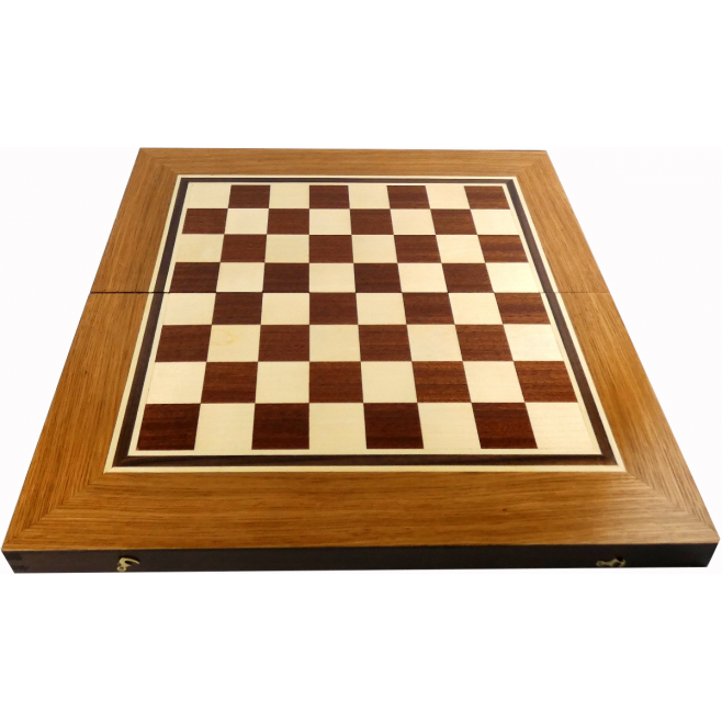 Кутия за шах и табла с естествен фурнир уникални вариации 48/48
