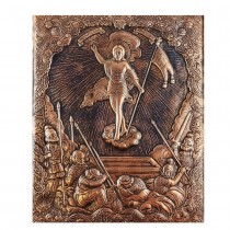 Copper Icon of the Resurrection - big