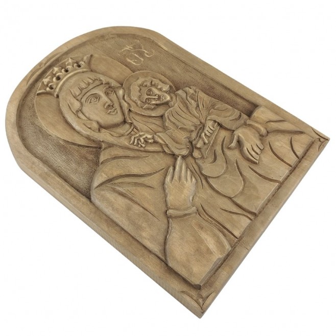 Icon Wood Carving of the Holy Mother of God