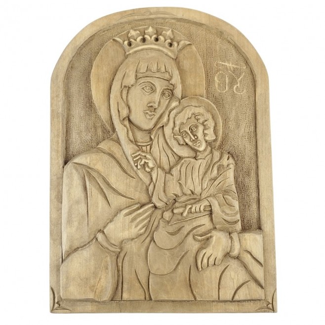 Icon Wood Carving of the Holy Mother of God