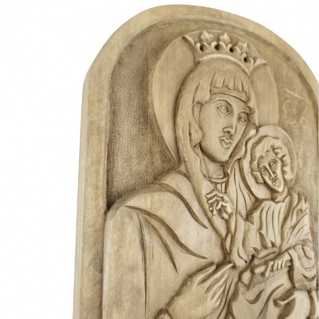 Icon Wood Carving of the Holy Mother of God