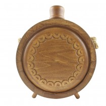 Wood-carved vessel Balkitsa with a glass container 500 ml
