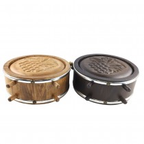 Wood-carved vessel Balkitsa with a glass container 500 ml