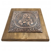 Large Copper Icon of the Holy Virgin