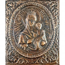 Large Copper Icon of the Holy Virgin