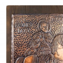 Copper Icon Saint Mina - big