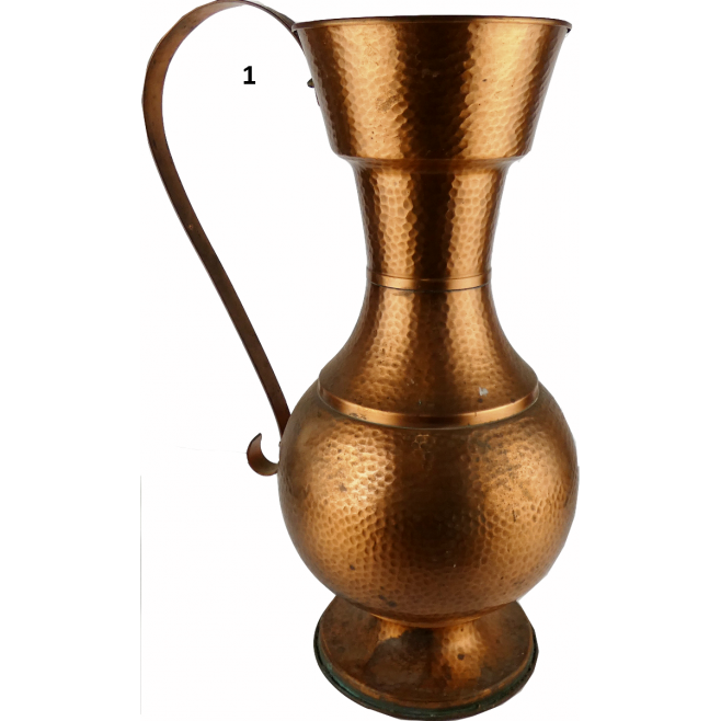 Wrought copper vase