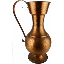 Wrought copper vase