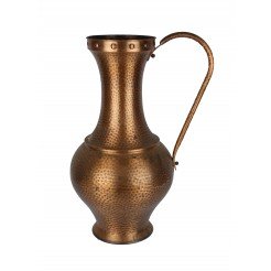 Wrought copper vase