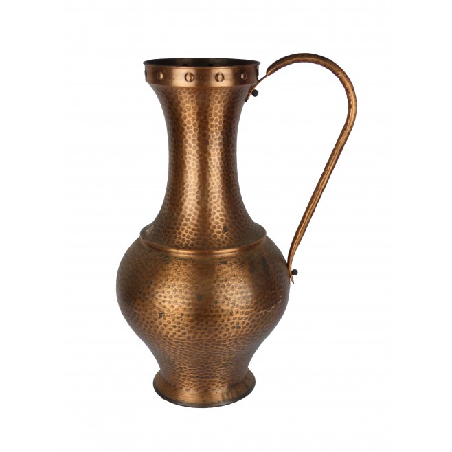 Wrought copper vase