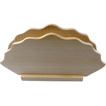 Дървен салфетник на бяло