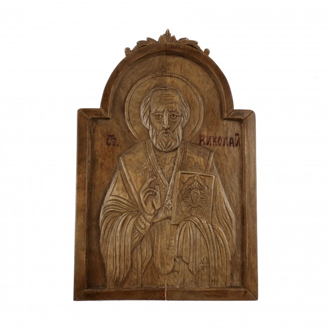Icon Woodcarving St. Nicholas