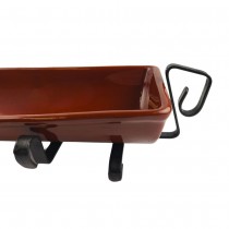 Ceramic tile for  baking fish 30 см