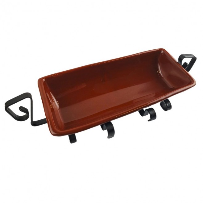 Ceramic tile for  baking fish 30 см