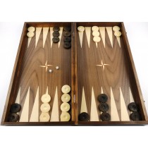 Chess and backgammon set 48 см - natural veneer with unique variations