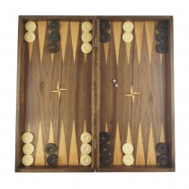 Chess and backgammon set 48 см - natural veneer with unique variations