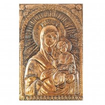 Copper Icon Virgin Mary of Tenderness - special edition