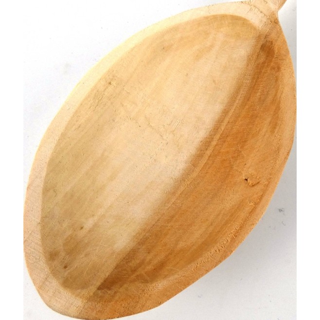 Дървена лъжица за готвене черни осъм ръчно дялана