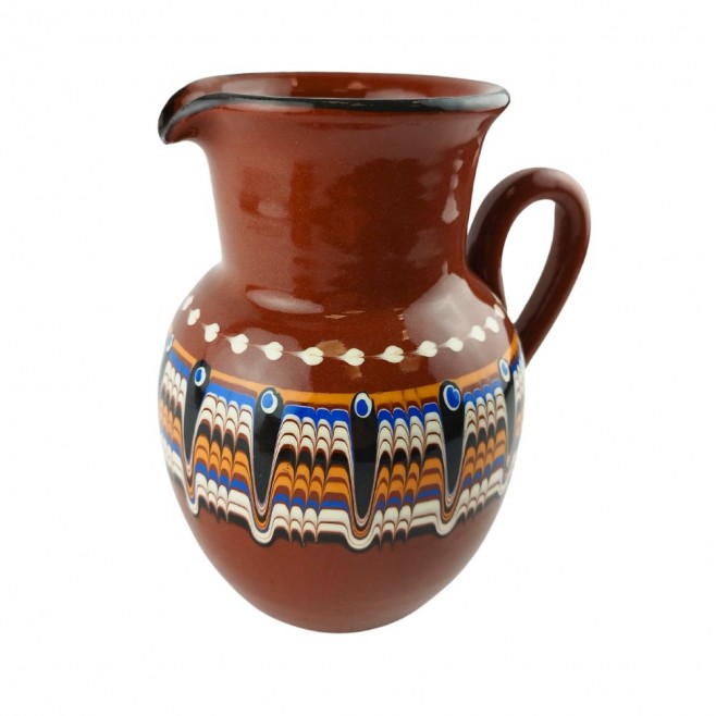 Ceramic Wine Jug Troyan Pottery