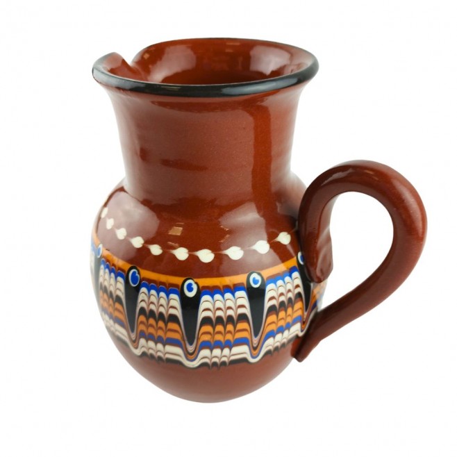 Ceramic Wine Jug Troyan Pottery