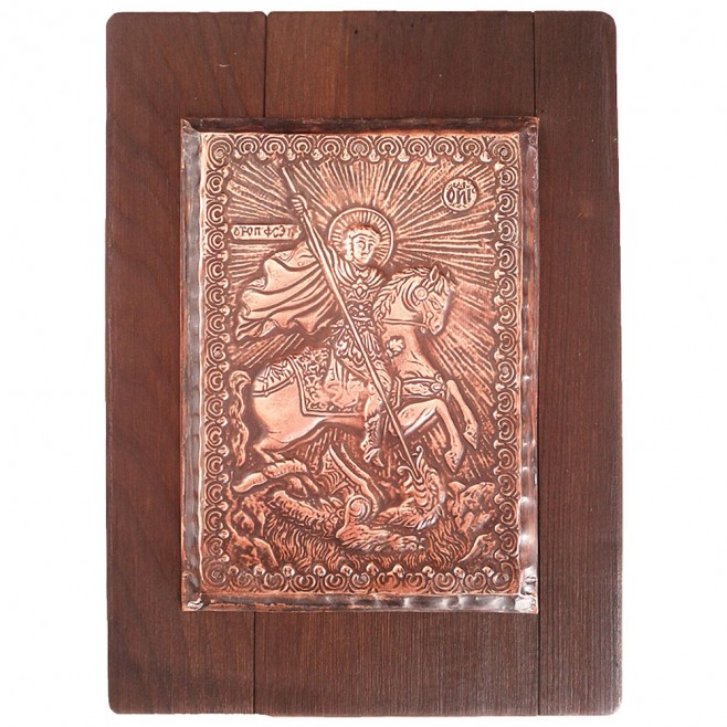 Copper Icon Saint George